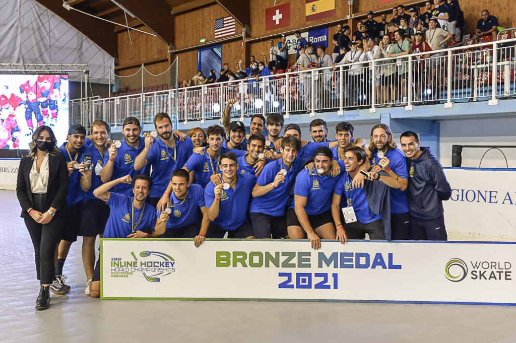 Selección española de hockey línea en el Mundial